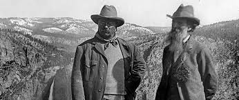 John Muir, one of Yosemite's earliest advocates with Teddy (www.nps.gov)